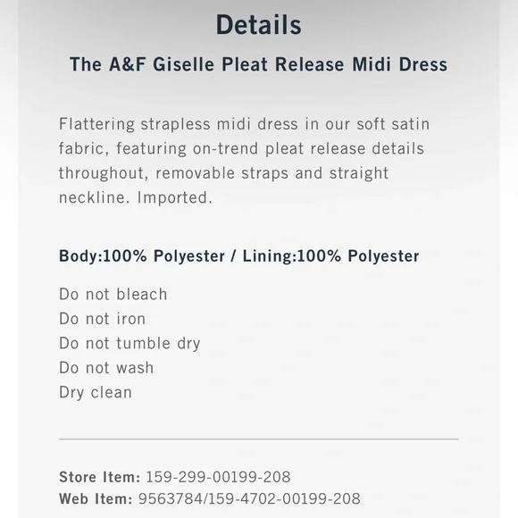 Abercrombie & Fitch Giselle Pleat Release Midi Dress Butter Yellow - Picture 10 of 10